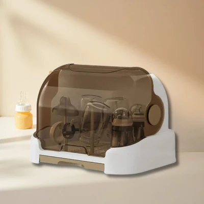 Arbre à Biberons PureDrop™ – Égouttoir compact, hygiène assurée dès la naissance