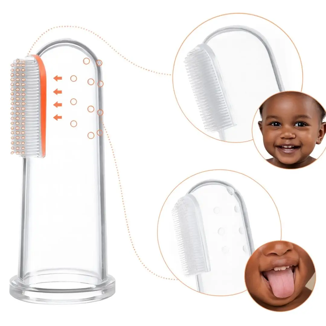 Brosse à dents doigt bébé en silicone – Image 3