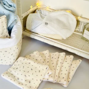 7 lingettes lavables bébé Louis