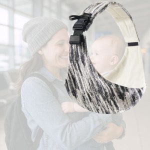 🧶 WrapZen™ – Écharpe pour porter bébé douce & évolutive