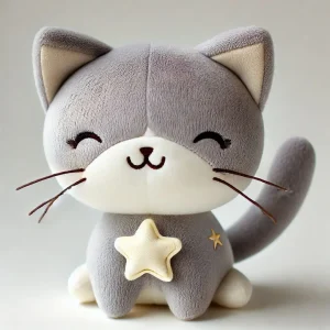 Peluche chat doux bébé certifiée – Doudou sécurisé à Dakar