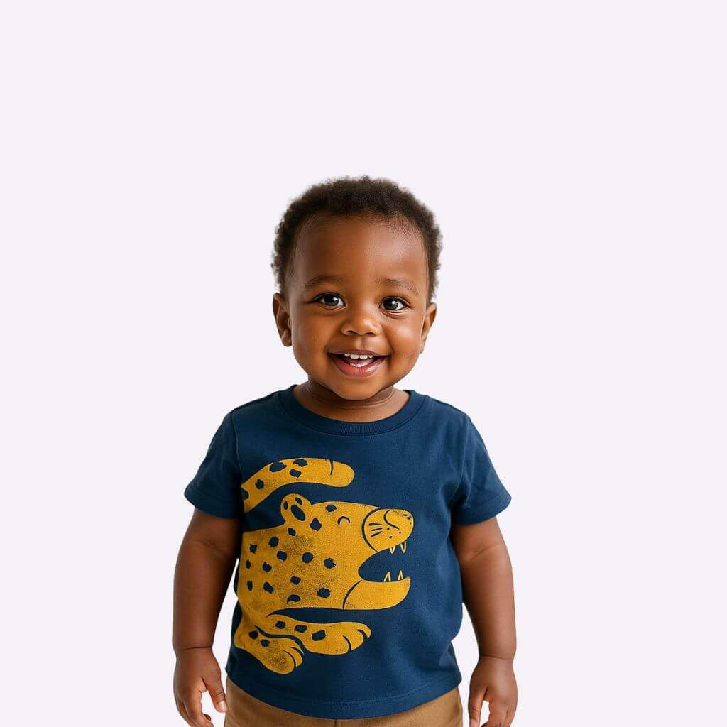T-shirts en Coton Bio Imprimés pour Bébé Blukids – Image 3