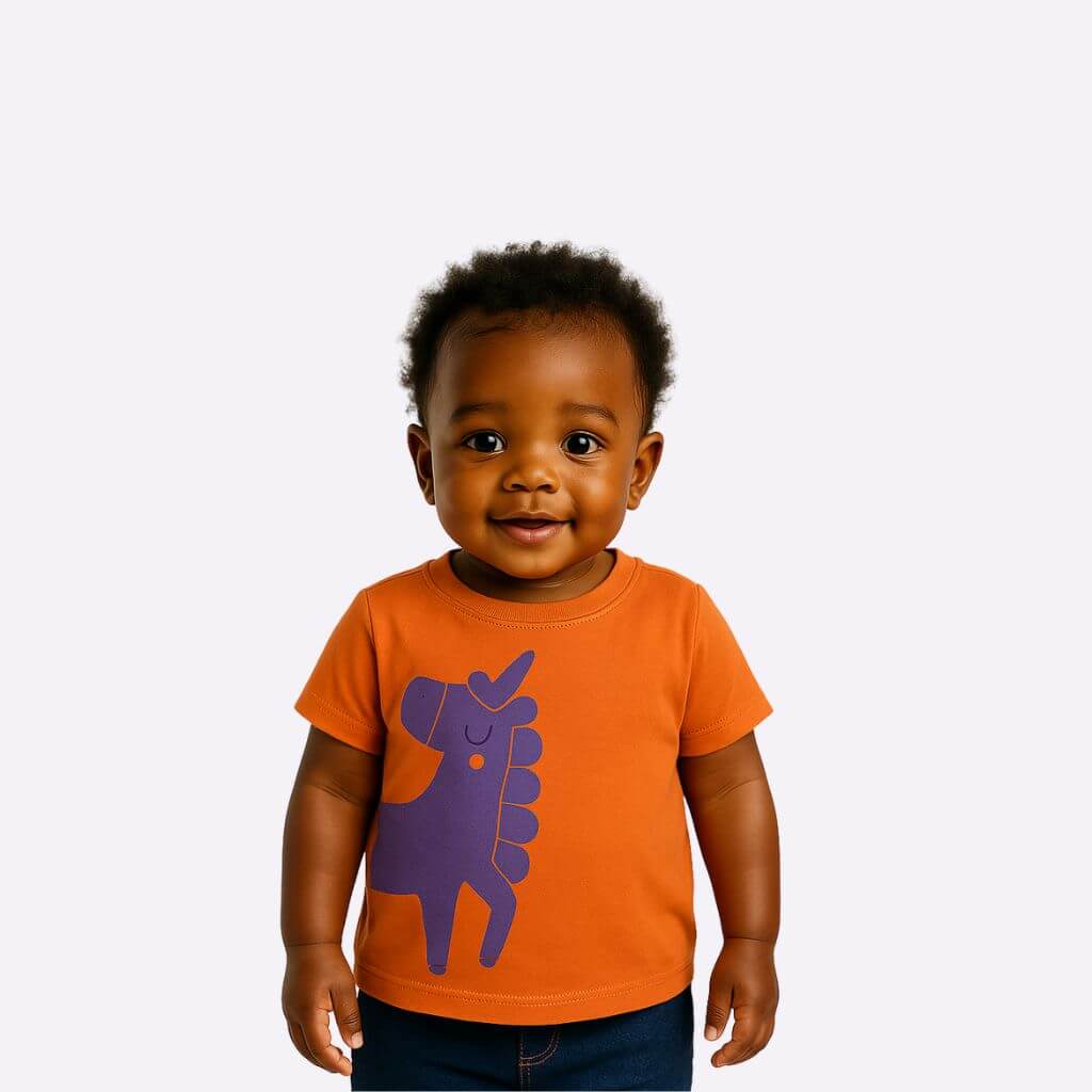 T-shirts en Coton Bio Imprimés pour Bébé Blukids – Image 6
