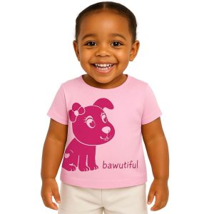 T-shirts en Coton Bio Imprimés pour Bébé Blukids F
