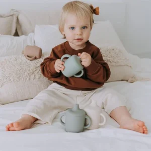 AquaGuard Duo™ – Verre anti fuite bébé à bec souple et poignées