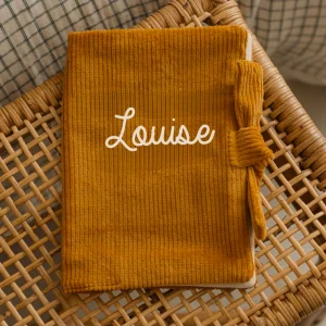 Protège carnet de santé personnalisé en velours