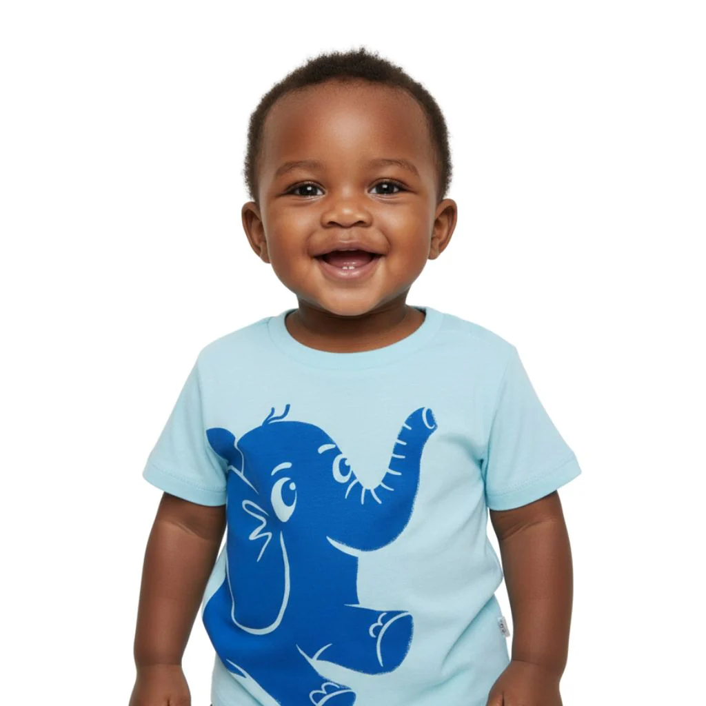 T-shirts en Coton Bio Imprimés pour Bébé Blukids