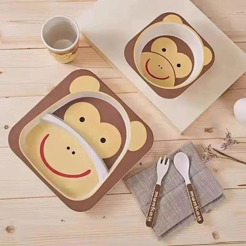 Vaisselle bebe | BambooKid Singe – Image 2